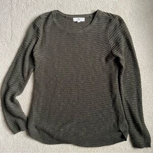 Dark Olive Women's Crew Neck Sweater